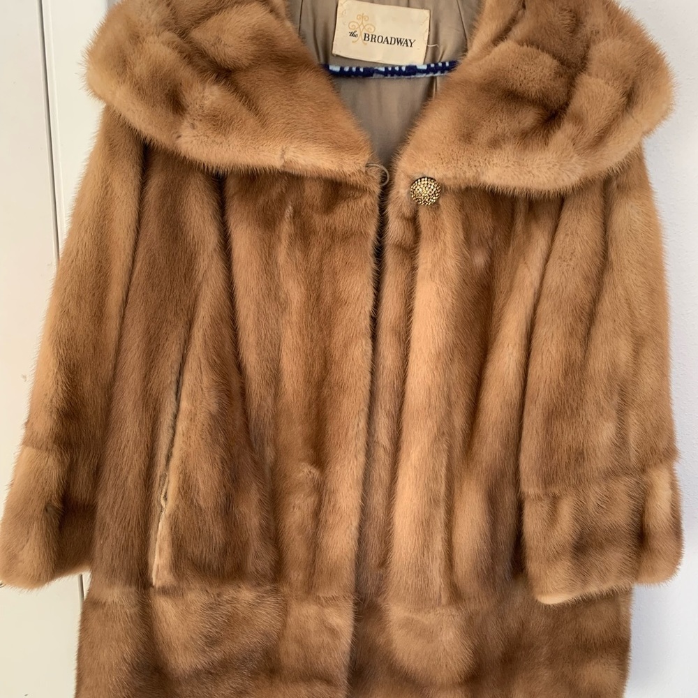 The Broadway fur coat size medium-large